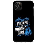 Alopecia Warrior Strong Girl Empowerment Awareness Bleu Coque pour iPhone 11 Pro Max