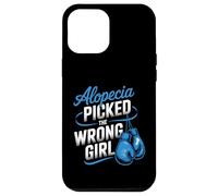 Alopecia Warrior Strong Girl Empowerment Awareness Bleu Coque pour iPhone 12 Pro Max