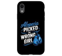 Alopecia Warrior Strong Girl Empowerment Awareness Bleu Coque pour iPhone XR