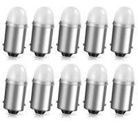 Alopee Ampoule LED BA9S T4W 12V - 2835 SMD Blanc 6000K pour Éclairage Intérieur Auto, Plaque d'Immatriculation et Coffre (Lot de 10)