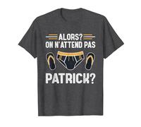 Alors on n'attend Pas Patrick T-Shirt, Homme, Chiné Foncé, M