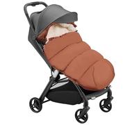 Aloskart Chanceliere Bebe Poussette Hiver,Double épaississement,Marron | 100 cm Chanceliere Universelle pour Poussette,Chanceliere Grande Taille,Stroller Footmuff pour Poussette,Buggy,Siège Auto