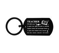 Alotozo Porte-clés pour enseignant - Cadeau de remerciement gravé pour mentor ou éducateur - Cadeau de fin d'études pour enseignant - Souvenir d'enseignement pour l'obtention d'un diplôme, la retraite