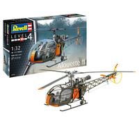 Revell Maquette Alouette II – Kit de construction 1:32, 191 pièces, dès 12 ans – Molded Color
