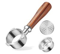 alouweekuky Porte-filtre Sans Fond 51mm con écran Rondelle Café, 3 Ears Bottomless Portafilter Compatible avec Dedica EC680/EC685/EC785/EC820/EC850/EC860, Filtre en Acier Inoxydable
