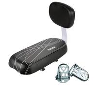 alouweekuky Siège De Vélo Enfant avec Dossier, Siège de vélo universel pour siège d'enfant avec porte-bébé,Vélo Pièces Accessoires Sièges,Repose pied velo,Confortable pour Les Enfants Ou Les Adultes