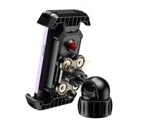 alouweekuky Support Telephone Velo Double Amortissement Anti-Tableau Support Telephone Moto, Compatible avec Les Smartphones de 4,7 "à 7,2", y Compris iPhone 16/15/14 Pro Max et Samsung S24/23 Ultra