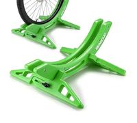 alouweekuky Support Vélo Sol Range 25-80mm, Largeur Réglable VTT Râtelier Vélo Support Stationnement Assemblé Pneu Avant Arrière Vélo Route Antidérapant Vélo Course Vélo Électrique Intérieur Stable