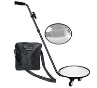 Alovez Miroir D'inspection Télescopique, Miroir sous Voiture avec Poignée Télescopique Réglable, Miroir D'inspection à 360 °, Miroir de D'inspection sous Véhicule pour Contrôle sécurité (Noir)