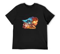 Aloy Sun Hawk Horizon Forbidden West Men's Cotton T-Shirt Black Shirt Top Tee S