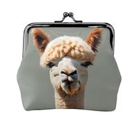 Alpaca Avatar Petit porte-monnaie rectangulaire pour femme avec verrou de baiser, format de poche, mini porte-monnaie pour femme