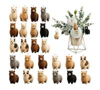 Alpaca Calendrier de l'Avent Ornement 2D en Acrylique | 24 Jours Compte à Rebours Calendrier de l'Avent pour Porte, Fenêtre, Sapin, Mur, Réception de Fête