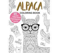 Alpaca Coloring Book: Easy and Relaxing Designs for Stress Relief and Fun, A Cute Animal Coloring Book for Alpaca Lovers, Perfect Gift Idea