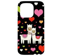 Alpaca Design for Girls Cute Little Sister and Big Sister Coque pour iPhone 15 Pro
