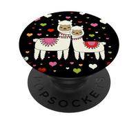 Alpaca Design for Girls Cute Little Sister and Big Sister PopSockets PopGrip Adhésif