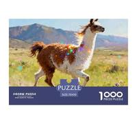 Alpaca, Puzzle De 1000 Pièces, Défi Enrichissant pour L’Esprit, Parfait comme Cadeau Personnel, À Partir De 8 Ans, Style Peint Animal, 70x50cm/1000pcs