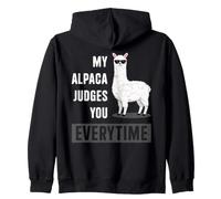 Alpaca Vous Juge Chaque Fois Que Vous Aimez Les Animaux et Que Vous êtes propriétaire de Lamas Sweat à Capuche