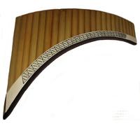 Alpacaandmore Flûte de pan professionnelle de concert classique à 23 tubes en bambou doré