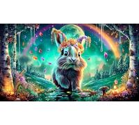 Alpacas-Baiser-dans-la-lumière-dorée Puzzle de 1000 pièces pour la Famille Jeux éducatifs Classiques Décoration 38x52cm/1000pcs