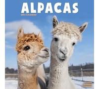 Alpacas Calendar 2025 Square Animal Wall Calendar - 16 Month