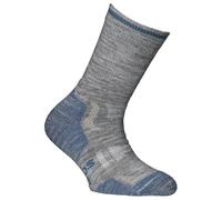 Alpacasocks&Co - Merino Outdoor Kids - Chaussettes de randonnée - EU 23-26 - grey / blue trim