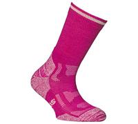 Alpacasocks&Co - Merino Outdoor Kids - Chaussettes de randonnée - EU 23-26 - pink / off-white trim