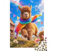 Alpaga 1000 Pièces Mini Puzzle pour Adultes | 52x38cm Carton, Décoration de la maison, Coupe précise, Cadeau d'anniversaire, Détente mentale