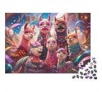 Alpaga 1000 Pièces Mini Puzzle pour Adultes | 52x38cm Carton Décoration de la Maison Coupe Précise Cadeau Anniversaire Détente