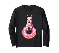 Alpaga Assis sur Un Donut Manche Longue