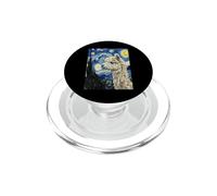 Alpaga fantaisiste Nuit étoilée Van Gogh Style Art PopSockets PopGrip pour MagSafe