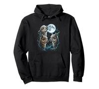 Alpaga Funny Howl Full Moon Weird Cursed Sweat à Capuche
