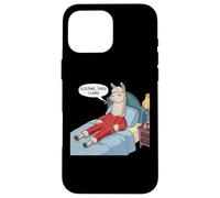Alpaga Llama with Red Buffalo Plaid Pyjama Fille Garçon Lama Coque pour iPhone 16 Pro Max