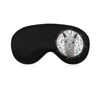 Alpaga Lovely Friend Masque de sommeil avec sangle réglable Soft Eye Cover Blackout Blindfold pour Voyage Relax Sieste