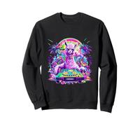 Alpaga Music DJ Nature Artwork Techno Tourne-disque DJ Alpaga Sweatshirt