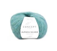 Alpaga Silver by Concept de Katia 25 grammes et 120 mètres. (280 - Malachite-argent)