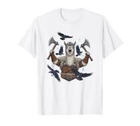 Alpaga Viking Berserker Norse Animal Warrior T-Shirt