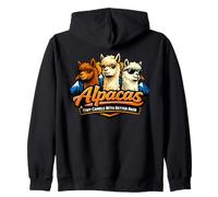 Alpagas Tiny Chamels with Better Hair Alpaga Animal Lamas Sweat à Capuche