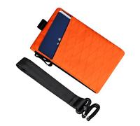 ALPAKA Pochette zippée, portefeuille à fermeture éclair et transporteur EDC - Portefeuille passeport en matériau de blocage RFID - 3 emplacements externes pour équipement EDC, orange vif, Compact