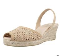 Alpargatas Mujer Modèle Chaussure Ria Menorca Modèle 61043r - Coleur Brun Clair 39