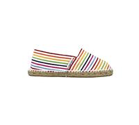 ALPARGATUS Espadrilles classiques avec rayures horizontales - Iris, Blanco, 40 EU
