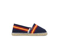 ALPARGATUS Espadrilles classiques unisexes avec drapeau de l'Espagne (fabrication artisanale en Espagne), bleu marine, 43 EU