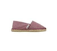 ALPARGATUS Espadrilles plates avec motif patte de poule, Bordeaux, 39 EU