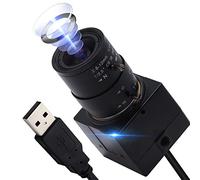 ALPCAM Webcam à objectif varifocale 4K ultra HD 2160p 30 fps Plug and Play USB pour Windows/Linux/Raspberry Pi/Mac