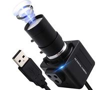 ALPCAM Webcam USB 4K Ultra HD avec objectif varifocal 5-50 mm, caméra USB haute résolution 3840p, zoom manuel, webcam de conférence compatible OPENCV sur Mac/Window/Linux