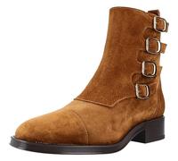 ALPE Bottines en Cuir Couture Marron