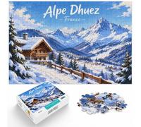 Alpe D'huez Ski Resort Puzzle Adulte 1000pcs (52x38cm) Loisir | Pour le temps libre à la maison : ce puzzle pour adultes de 1000 pièces se prête aux longues séances de puzzle.