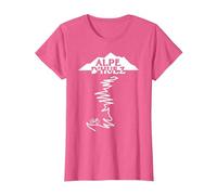 Alpe D'HUEZ T-Shirt, Femme, Rose Chiné, XL