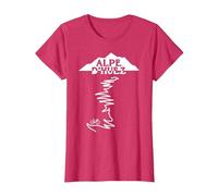 Alpe D'HUEZ T-Shirt, Femme, Rouge Chiné, 3XL
