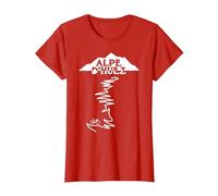 Alpe D'HUEZ T-Shirt, Femme, Rouge, M
