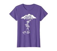 Alpe D'HUEZ T-Shirt, Femme, Violet Chiné, XXL